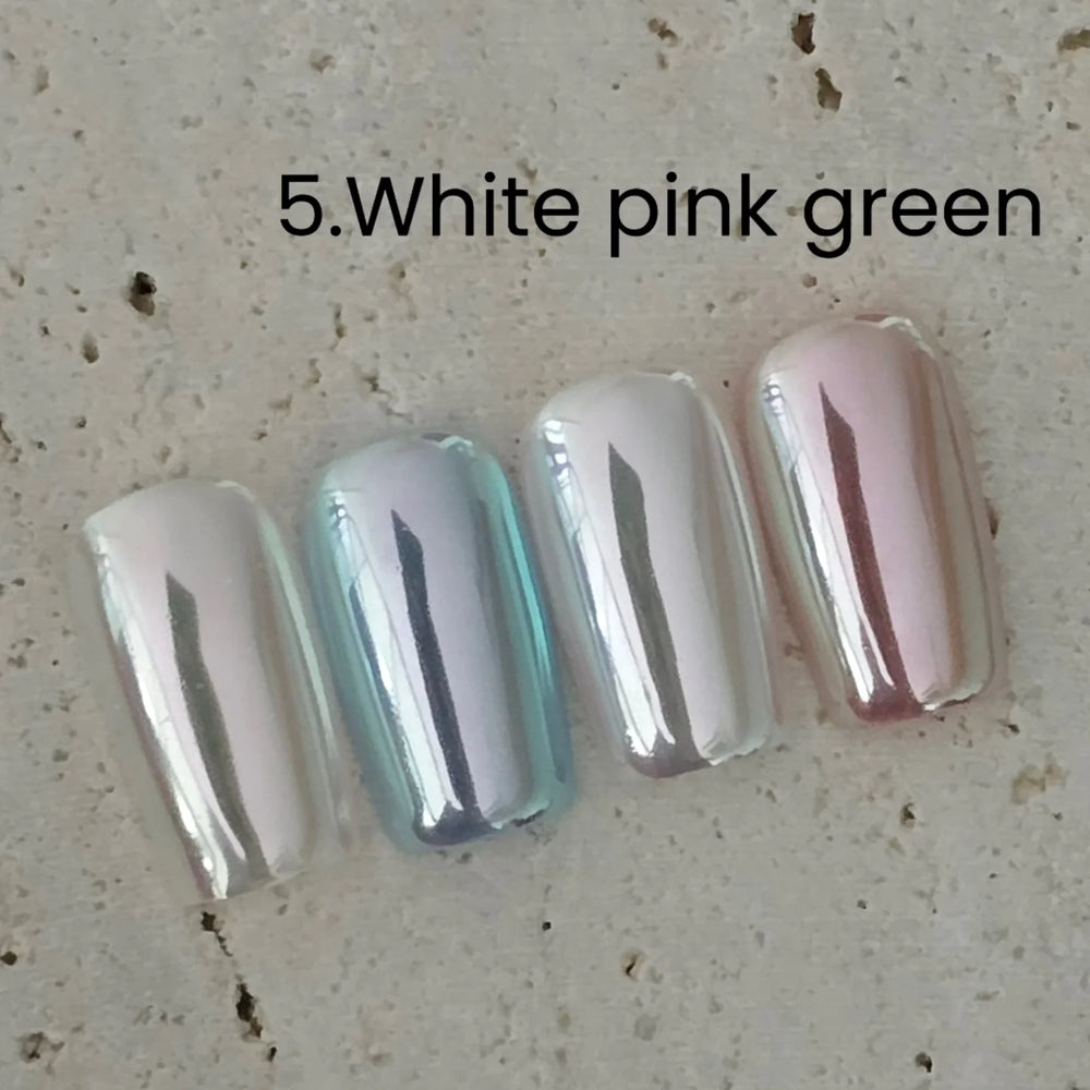 Riposo Mirror Powder - White Pink Green