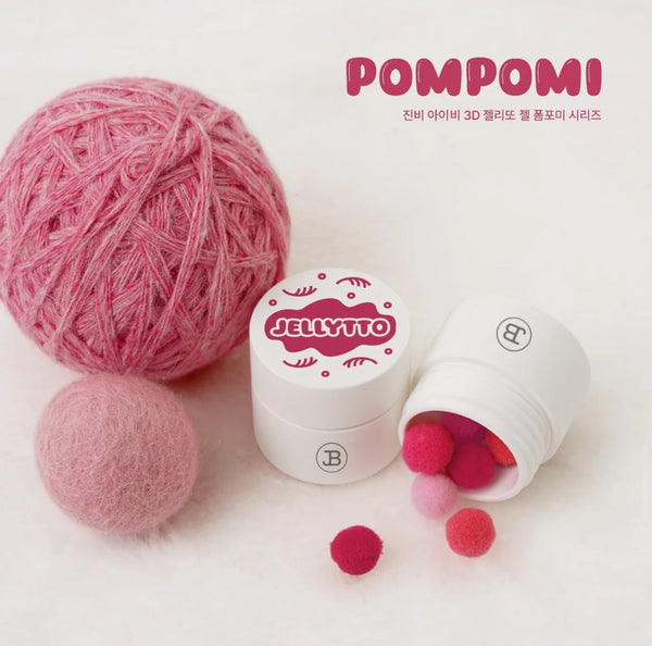 JIN.B Jellytto Pompomi - Velvet 3D embo gel RED JBI-JE1