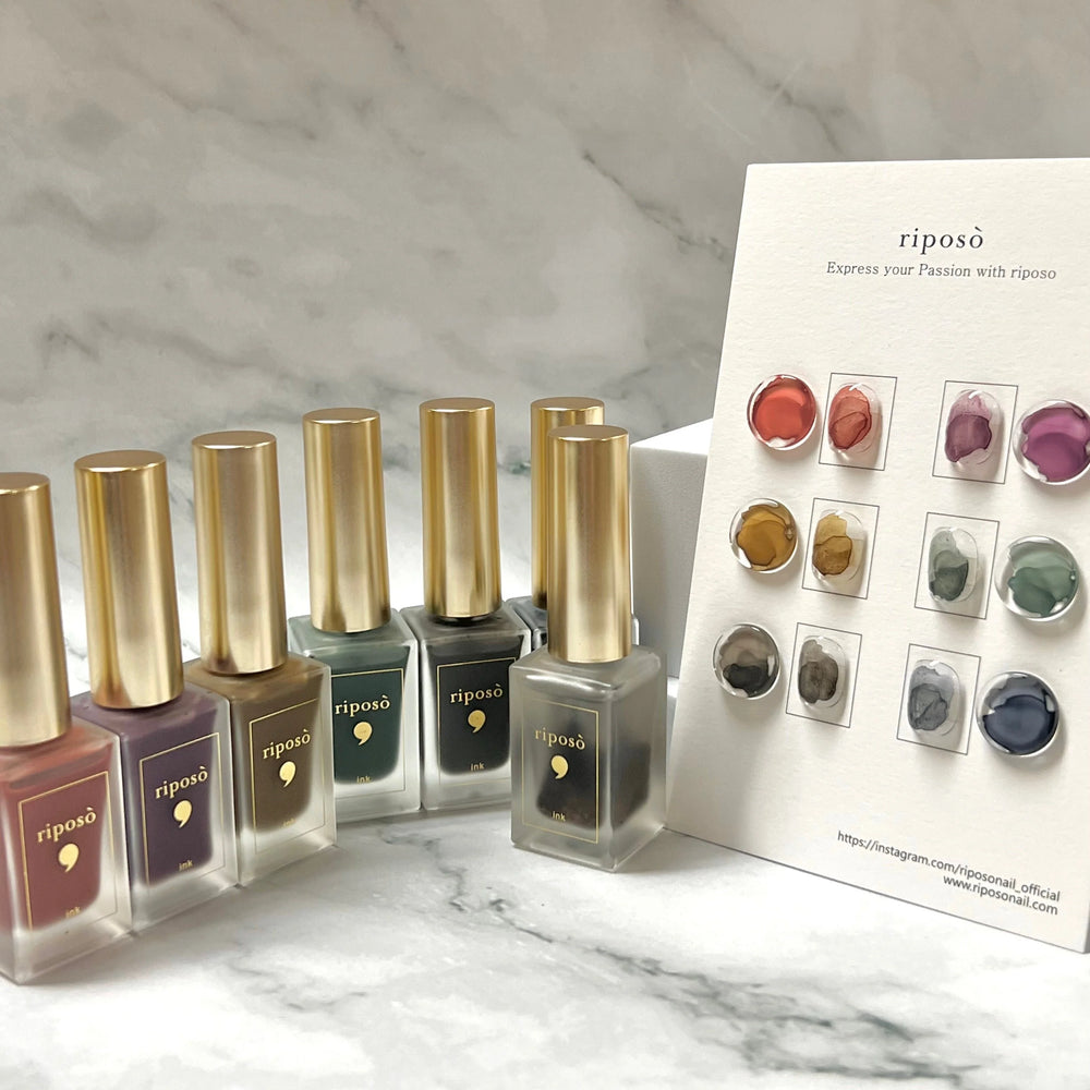 RIPOSO Mute Ink Collection 6pcs/set + Seasoning Glitter
