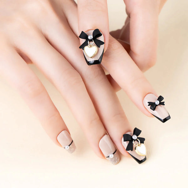 DANJINAIL Summer Peach Easy Fit Coffin set