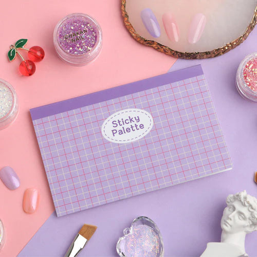 DANJINAIL Summer Peach Sticky Nail Art Palette Size L