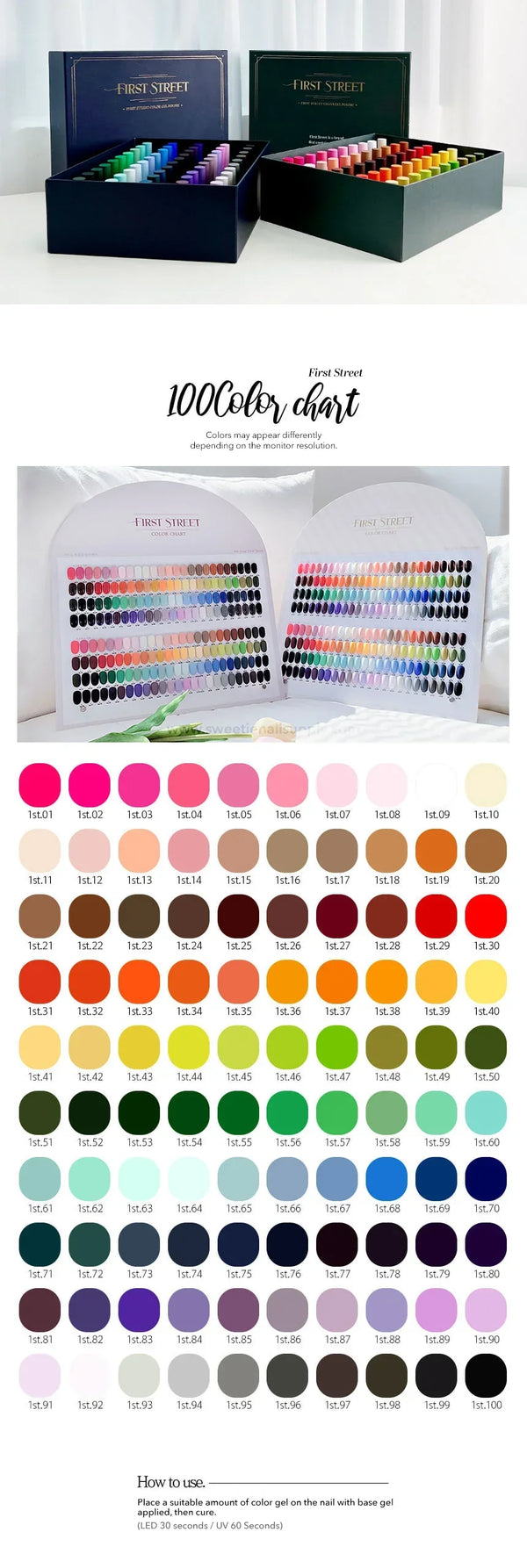 FIRST STREET 100 Color Gel Collection