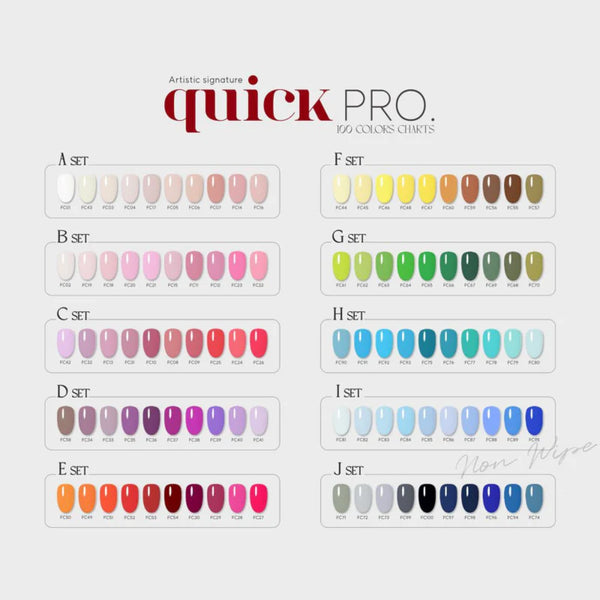 MITHMILLO Artistic Signature Quick Pro 100 Non-Wipe Color Gel Collection