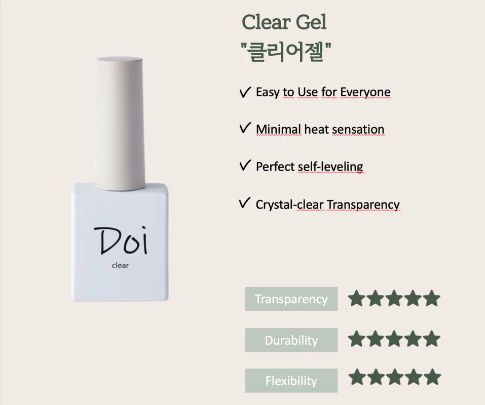 Nailbayo DOI Clear Gel - Builder Gel