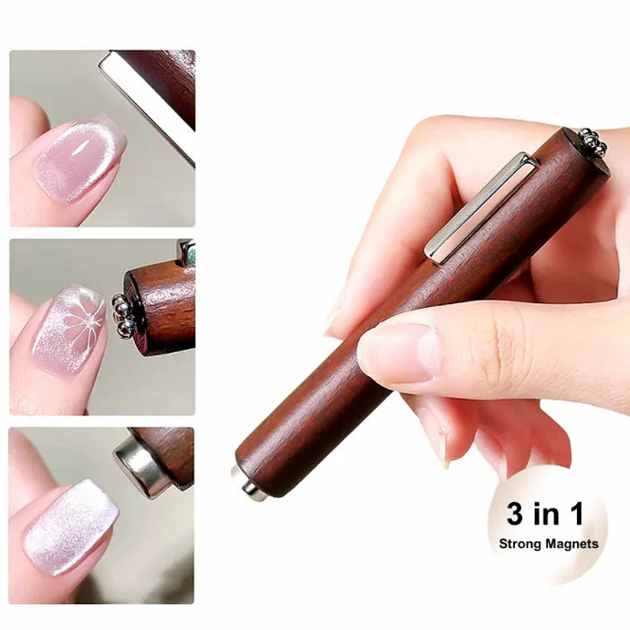 3-In-1 Wooden Nail Magnet