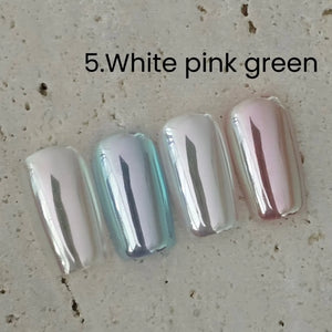 Riposo Mirror Powder - White Pink Green
