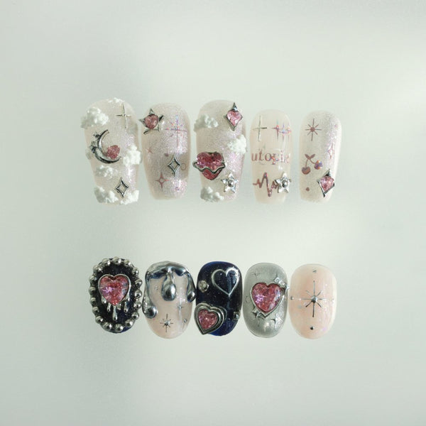 Make.N X Pochit Shooting Heart Nail Charm