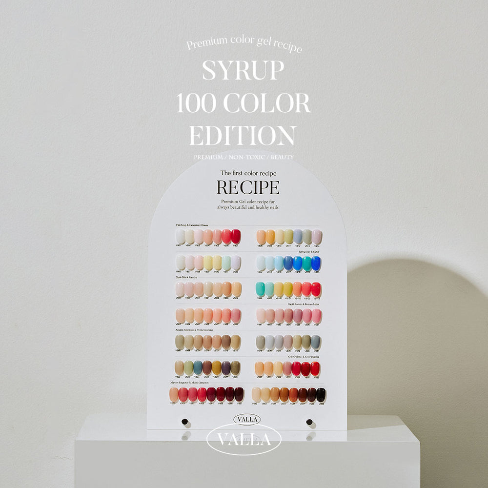 VALLA 100-Color Syrup Gel Polish – Non-Wipe, HEMA & Cruelty-Free
