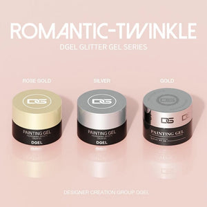 DGEL Romantic Twinkle Collection - Metallic Paint Gel