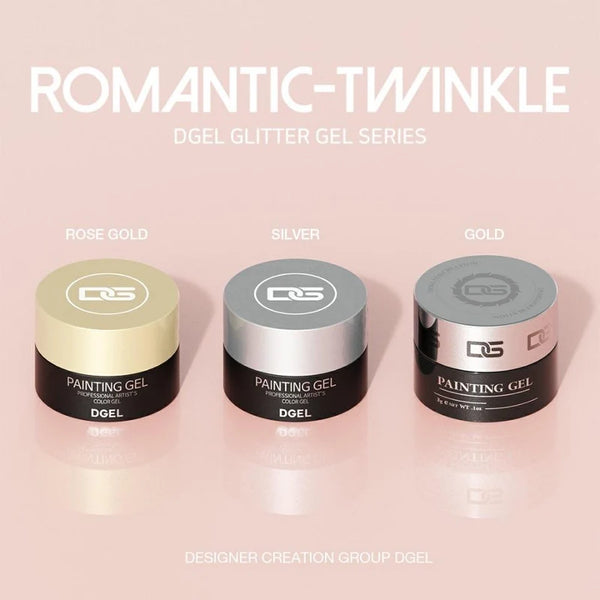 DGEL Romantic Twinkle Collection - Metallic Paint Gel