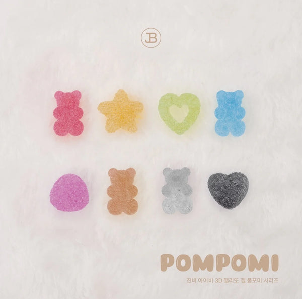 JIN.B Jellytto Pompomi - Velvet 3D embo gel GREY JBI-JE7