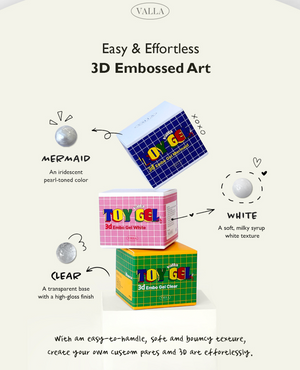 VALLA Toy Gel 3D Mermaid – Pearl Embossing Gel