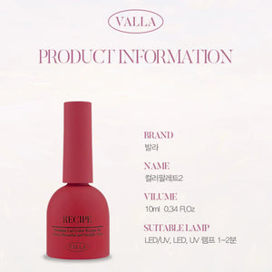 VALLA Color Palette II Collection 8pcs/set