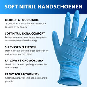Soft Nitrile Gloves Black – 100 pcs