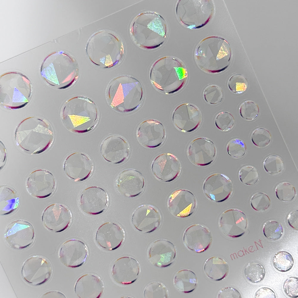 MAKE.N Nail Sticker - Holographic Bubble
