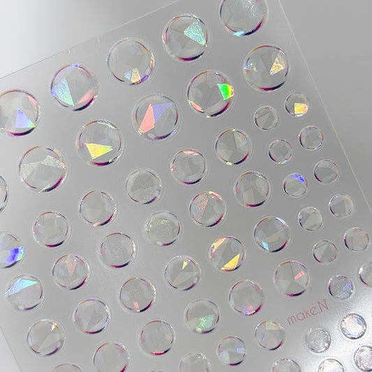 MAKE.N Nail Sticker - Holographic Bubble