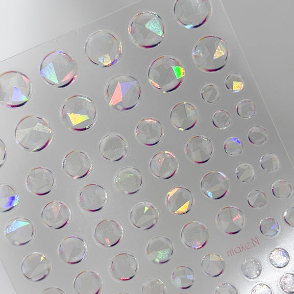 MAKE.N Nail Sticker - Holographic Bubble