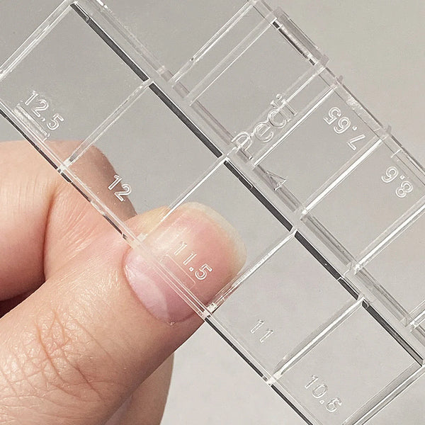 DANJINAIL Summer Peach Nail Ruler