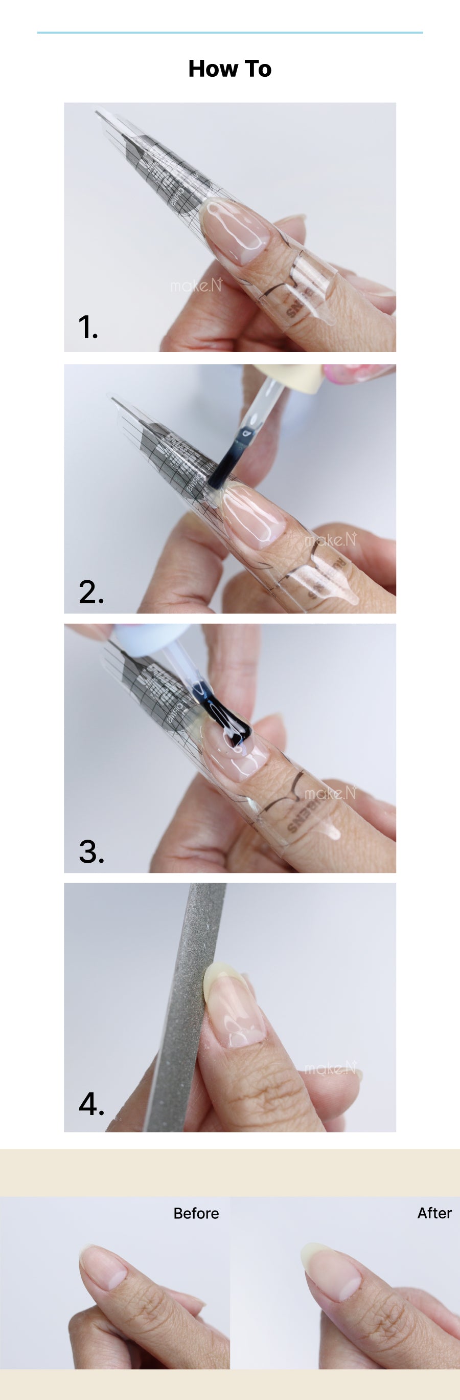 MAKE.N Easy Extension Gel 2 types Set