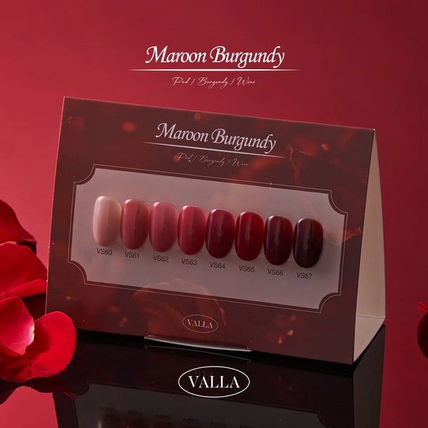 VALLA Maroon Burgundy Set