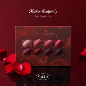 VALLA Maroon Burgundy Set