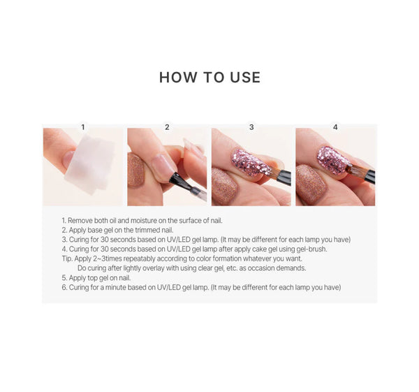 MITHMILLO Flower Cakegel Series 3 Opal Glitter Collection