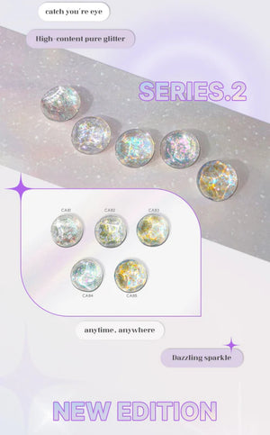 MITHMILLO Flower Cakegel Series 2 Flake Glitter Collection