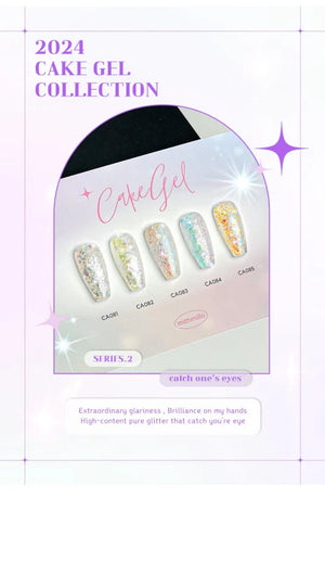 MITHMILLO Flower Cakegel Series 2 Flake Glitter Collection