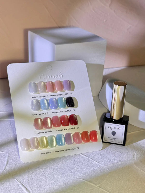 RIPOSO Non-Wipe Magnet Top Gel MGT01 Silky Type