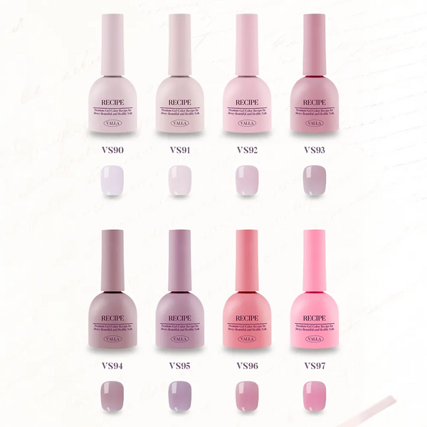 VALLA Rococo Letter Gel Collection – Romantic Pastel Shades (HEMA-Free)